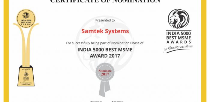 India 5000 Best MSME Awards 2017